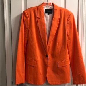 Banana Republic Orange Pique Blazer. Size 14